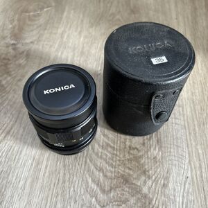 Konica Minolta Hexanon AR 35mm f/2.8 Lens Wide Angle Manual Focus w/ Caps Case